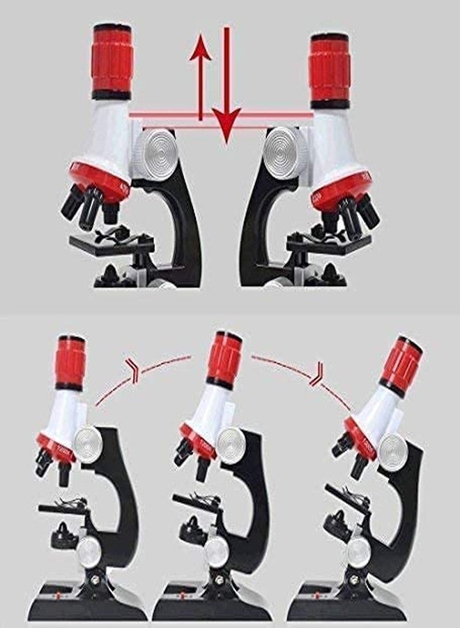 OANGO مجموعة أدوات علمية من OANGO للأطفال المبتدئين، مجهر مزود بإضاءة LED، تكبير 100X و400X و1200X، لعبة تعليمية للأطفال، هدية عيد ميلاد - Image 2
